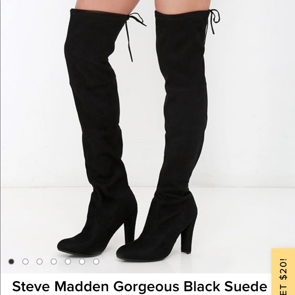Steve madden Gorgeous over the knee suede boot